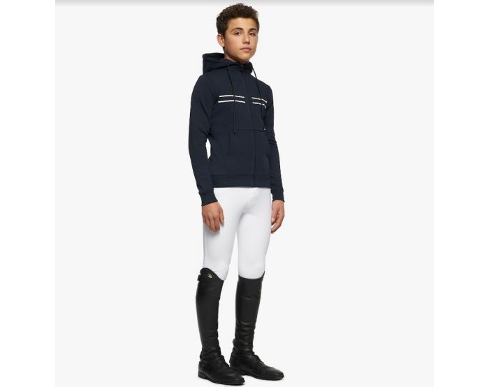 Cavalleria Toscana - Enfants - Sweatshirt zippé unisexe FEO010 Marine