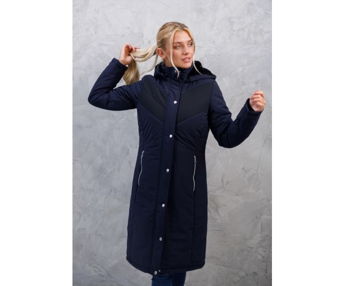 Harcour-Blouson-Parka Longue Java Navy