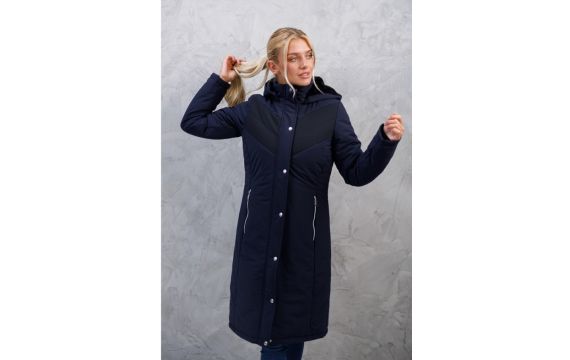 Harcour-Blouson-Parka Longue Java Navy