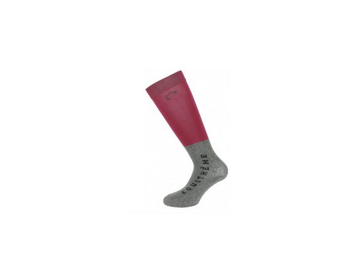 Equitheme-Chaussettes-Chaussettes Compet X2 Fuchsia 