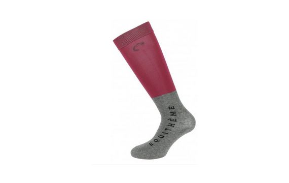 Equitheme-Chaussettes-Chaussettes Compet X2 Fuchsia 