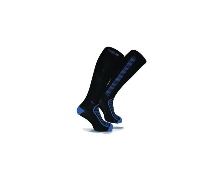 FreeJump-Accessoires-Paire de chaussettes techniques Noir/Bleu