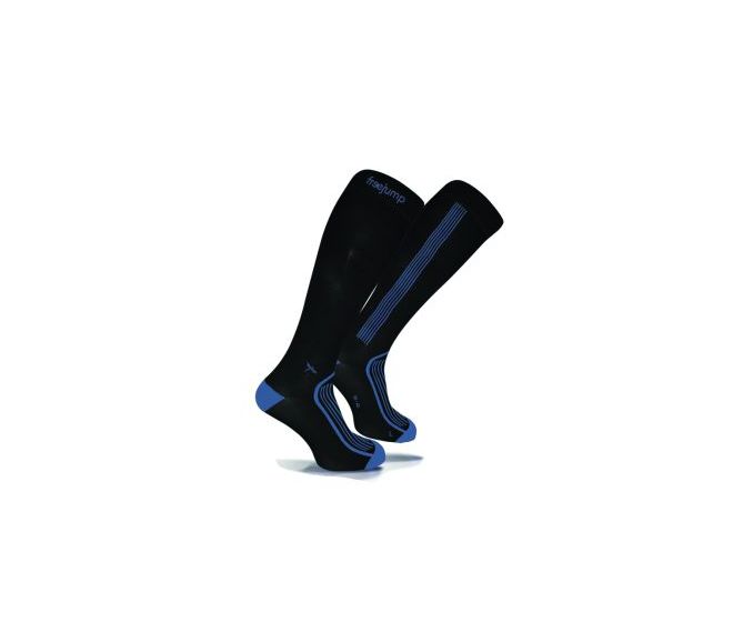 FreeJump-Accessoires-Paire de chaussettes techniques Noir/Bleu