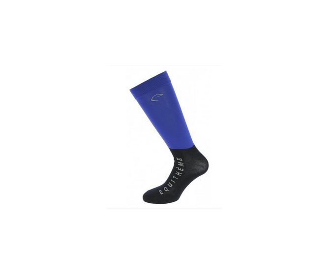 Equitheme-Chaussettes-Paire de Chaussette x 2 Bleu roi/Noir