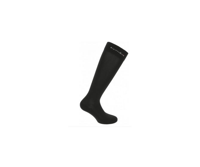 Equitheme-Chaussettes-Paire de Chaussettes Noir 