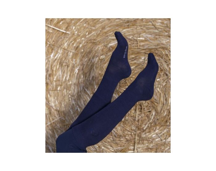 Equitheme-Chaussettes-Chaussettes x1 Navy/Strass