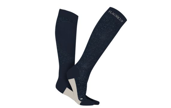 Flags & Cup-Chaussettes-Chaussettes X 1 Akaa Navy/Paillettes