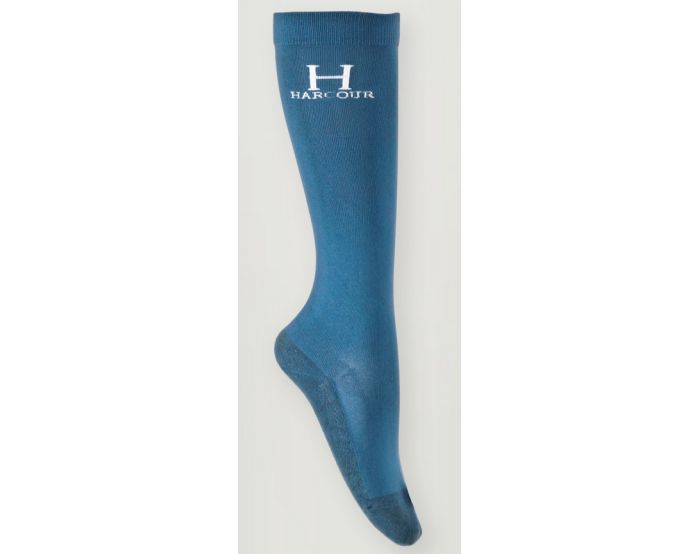 Harcour-Chaussette-Chaussettes X2 Badminton Steel Blue 