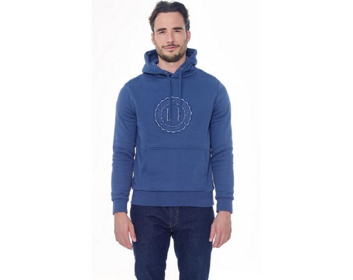 Harcour-Pull et Gilet-Sweat Samy Steel Blue