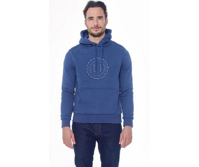 Harcour-Pull et Gilet-Sweat Samy Steel Blue