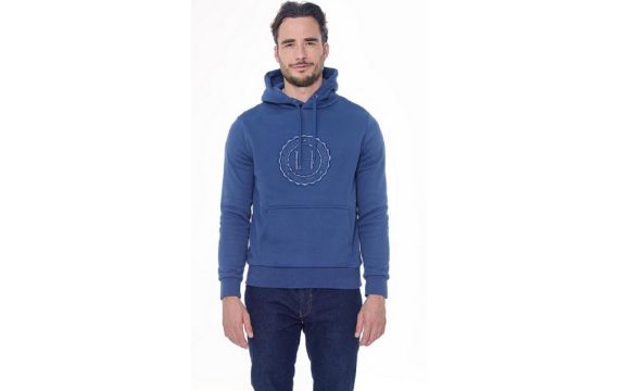 Harcour-Pull et Gilet-Sweat Samy Steel Blue