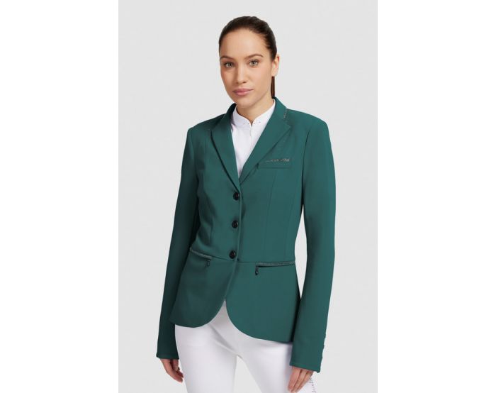 Samshield-Veste de Concours-Victorine Crystal Fabric Posy Green