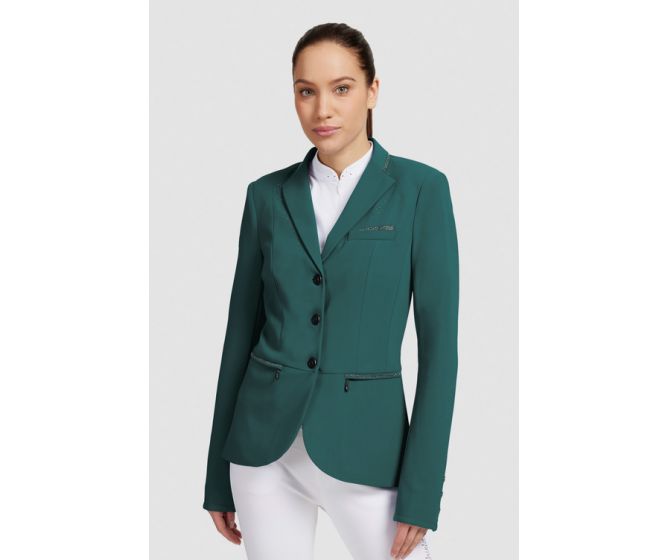 Samshield-Veste de Concours-Victorine Crystal Fabric Posy Green