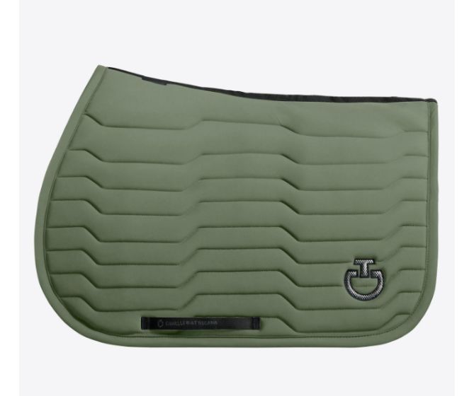 Cavalleria toscana-Tapis de selle - Tapis Revolution coupe jumping en jersey- / Full / Cheval SOT051 vert