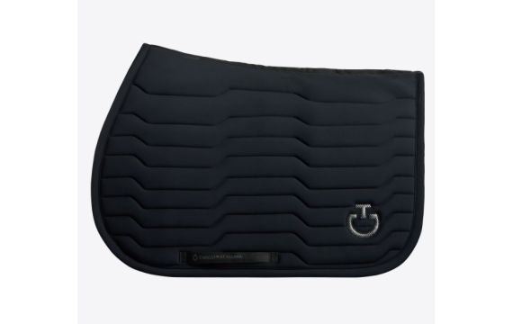 Cavalleria toscana-Tapis de selle - Tapis Revolution coupe jumping en jersey  - / Full / Cheval SOT051 navy