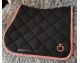 Cavalleria toscana-Tapis de selle - Tapis Revolution coupe jumping en jersey- / Full / Cheval SOT051 noir liseré rose