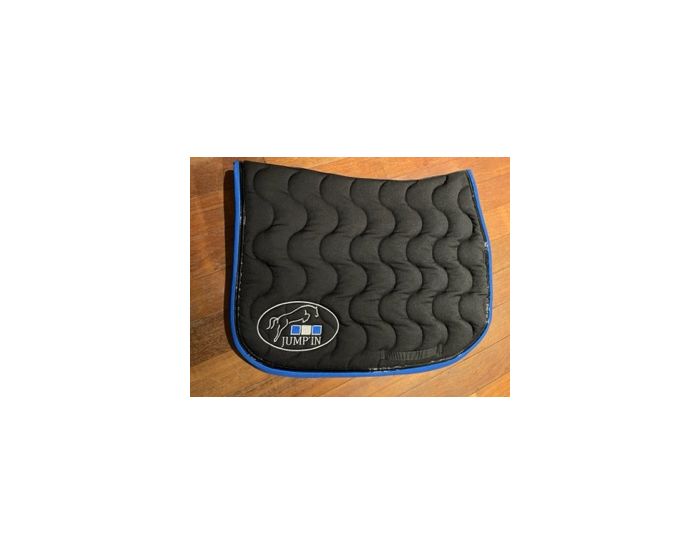 Jump'in- Tapis - Tapis Noir liseré bleu roi Full CSO