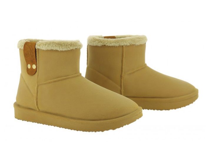 Pénélope Leprevost - Chaussant - Boots fourées en PVC Beige 