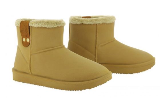 Pénélope Leprevost - Chaussant - Boots fourées en PVC Beige 