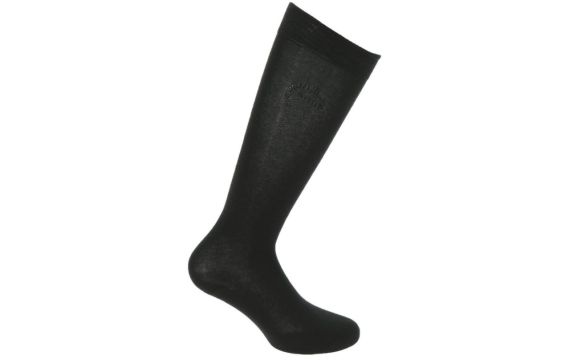 Equitheme-Chaussettes-Chaussettes noires logo strass 