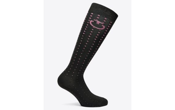 Cavalleria Toscana - Accessoires - Chaussettes Lot de 1 Paire femme CZN056 Noir/Rose