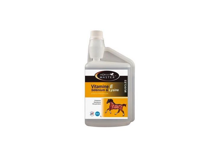 Horse Master - Complément - Vitamine E - Selenium - Lysine - Liquide
