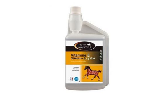 Horse Master - Complément - Vitamine E - Selenium - Lysine - Liquide