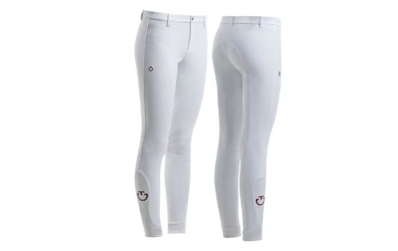 Cavalleria Toscana - Pantalons - Pantalon Femme Perforé PAD118 Blanc