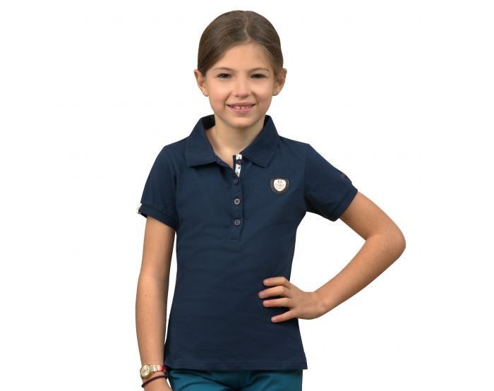 Flags And Cup - Polos - Polo Enfant Fille Vilca Marine