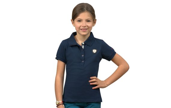 Flags And Cup - Polos - Polo Enfant Fille Vilca Marine