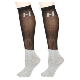 Harry's Horse - Chaussettes - Lot de 3 paires de chaussettes fines Unisexe Noir