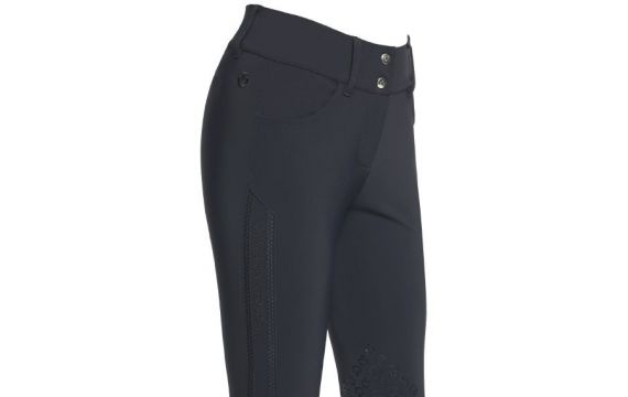 Cavalleria Toscana - Pantalon Femme - Pantalon de concours brodé Femme PAD158 Marine