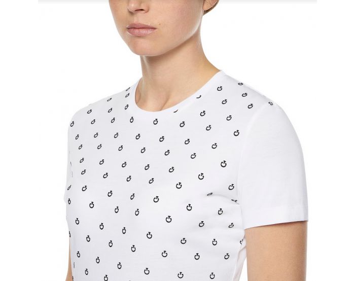 Cavalleria Toscana - T-shirt - T-shirt Femme TSD054 Blanc