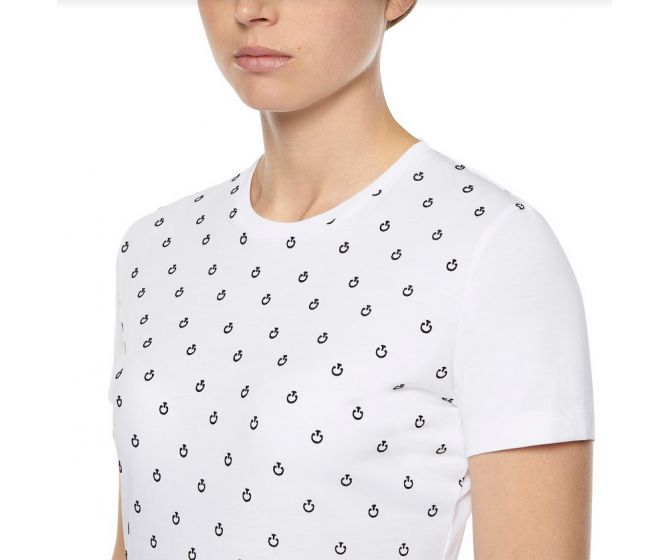 Cavalleria Toscana - T-shirt - T-shirt Femme TSD054 Blanc
