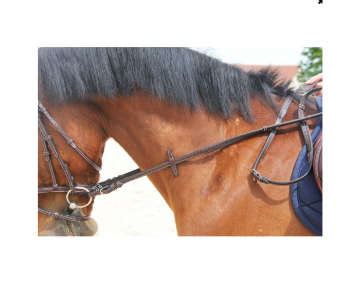 Protanner - Rênes - Rênes Noir Caoutchouc avec arrêtoirs Full / Cheval