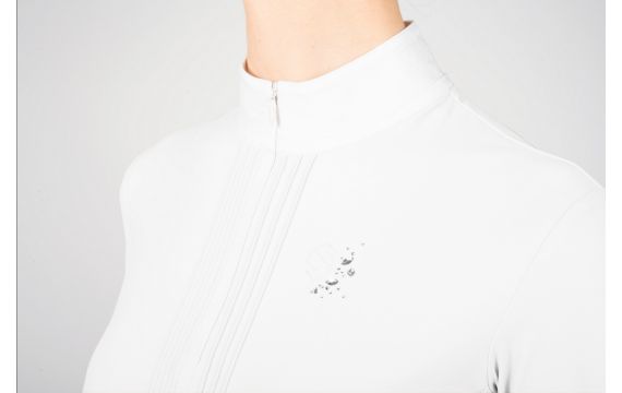 Samshield Collection - Cavalier - Polo de concours manches courtes Camille Blanc SS22 Femme