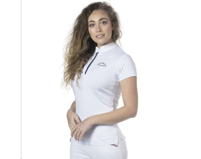 Flag's And Cup - Polos et Chemises - Polo Fille Clorinda Manches courtes Blanc
