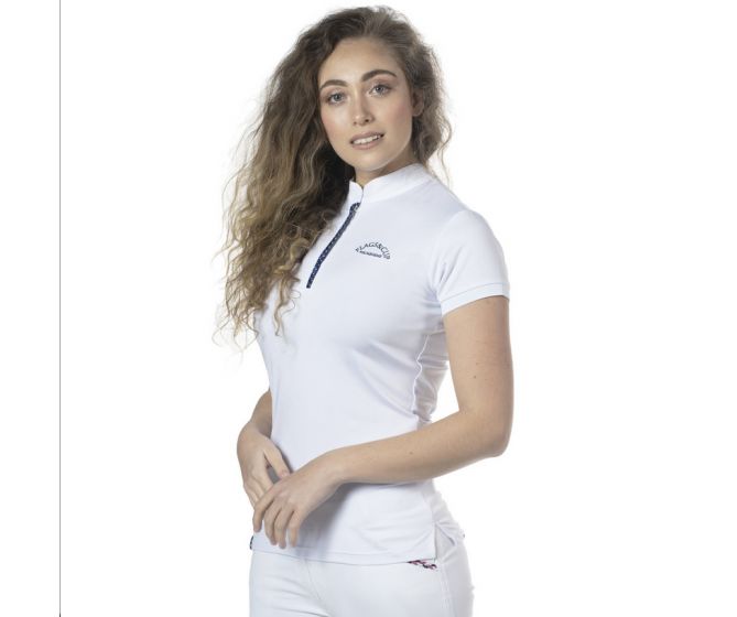Flag's And Cup - Polos et Chemises - Polo Fille Clorinda Manches courtes Blanc