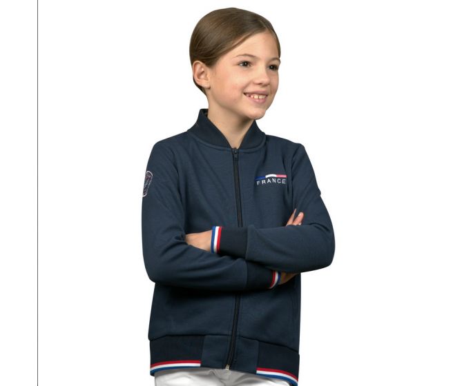 Flag's And Cup - Pulls et Gilets  - Sweat Enfant France Limited Edition Marine